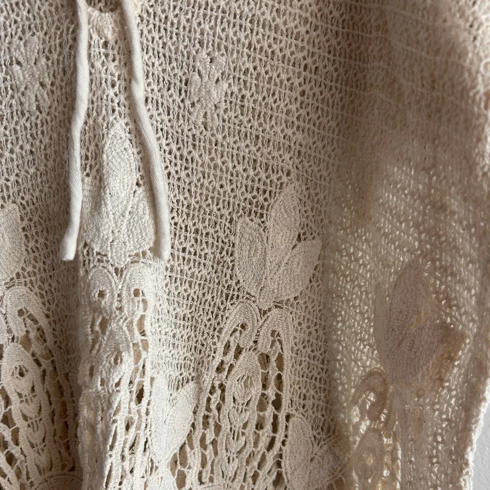 Maeve Anthropologie Crochet Lace Peasant Top Blouse - Picture 5 of 6
